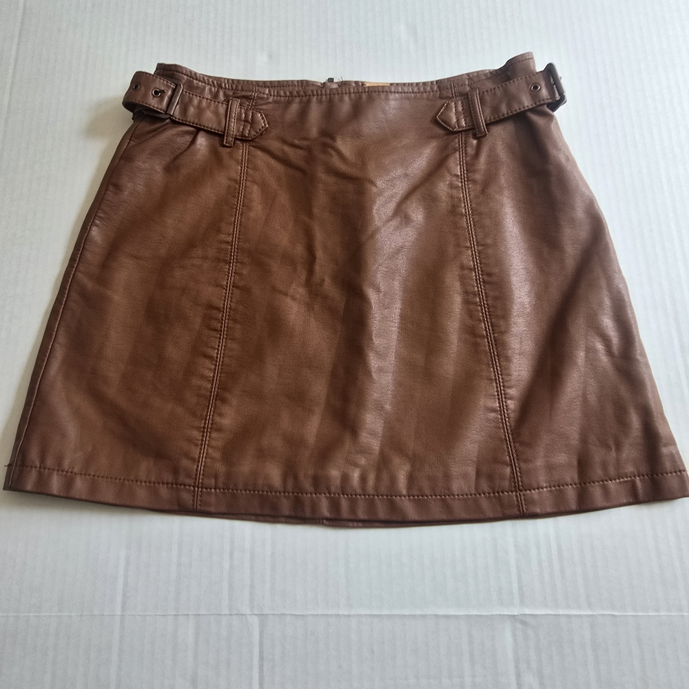 Free People Brown Mini Skirt